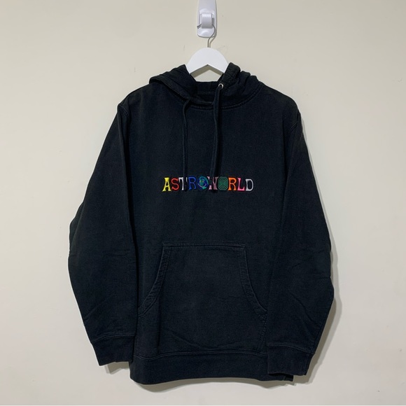 🔥 Travis Scott Astroworld Wish You Were Here Hoodie Black Medium - Picture 3 of 8